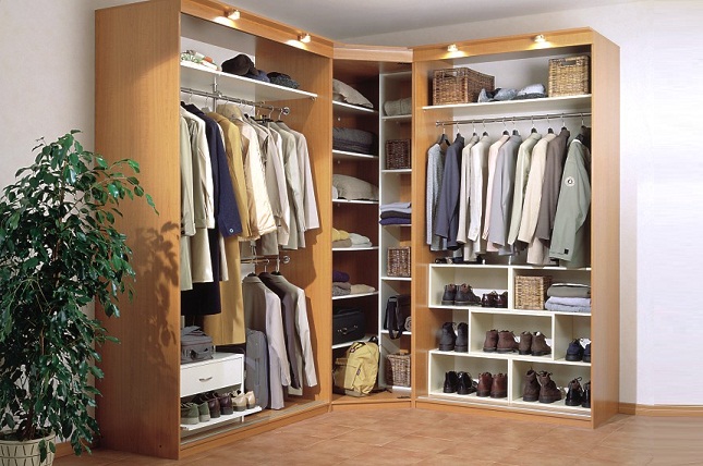 Remplissage d'armoire d'angle