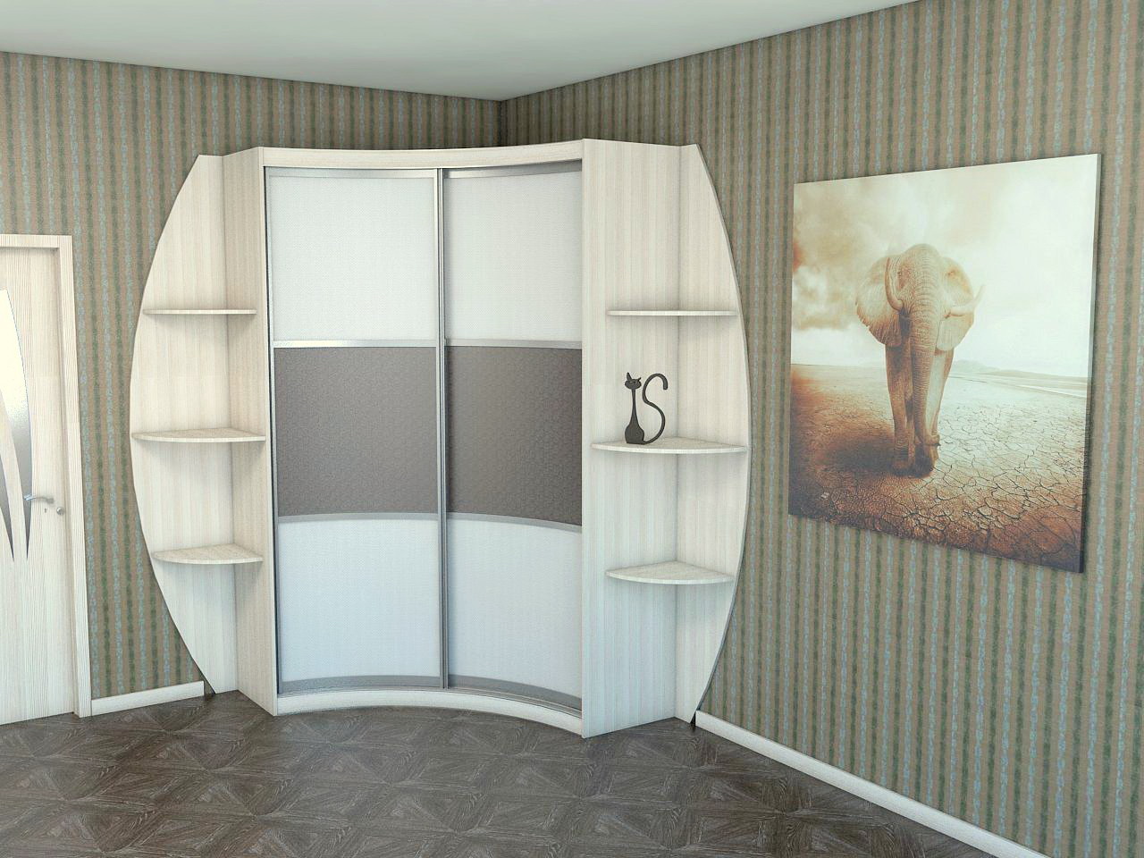 Armoire Radius avec étagères