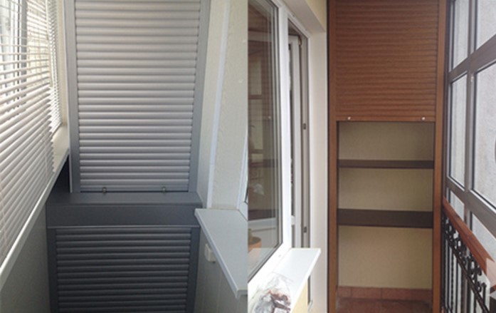Volets roulants pour meubles compacts