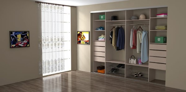Armoire coulissante dans une chambre - nous optimisons l'espace