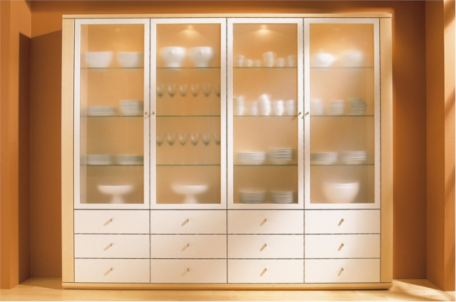 Armoire avec verre dépoli