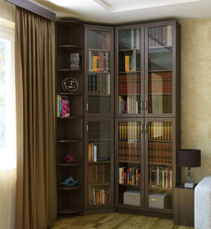 Armoire avec verre