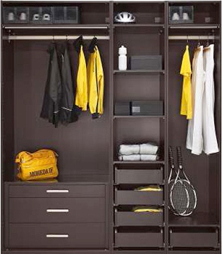 Armoire de couleur foncée