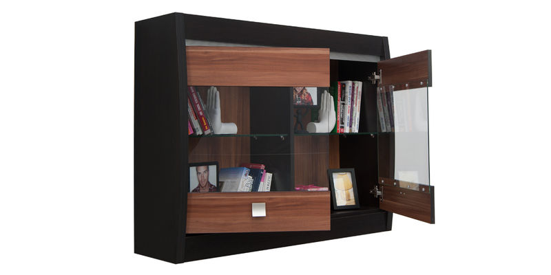 Vitrine avec portes battantes