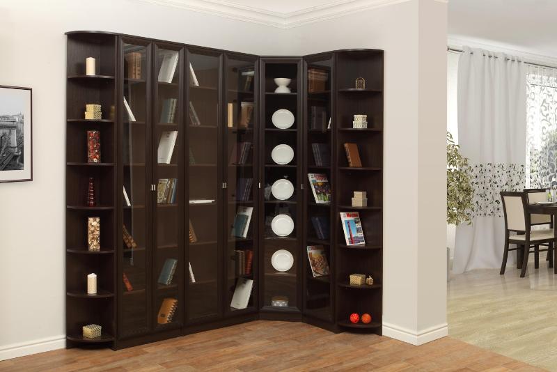 Armoire d'angle en wengé