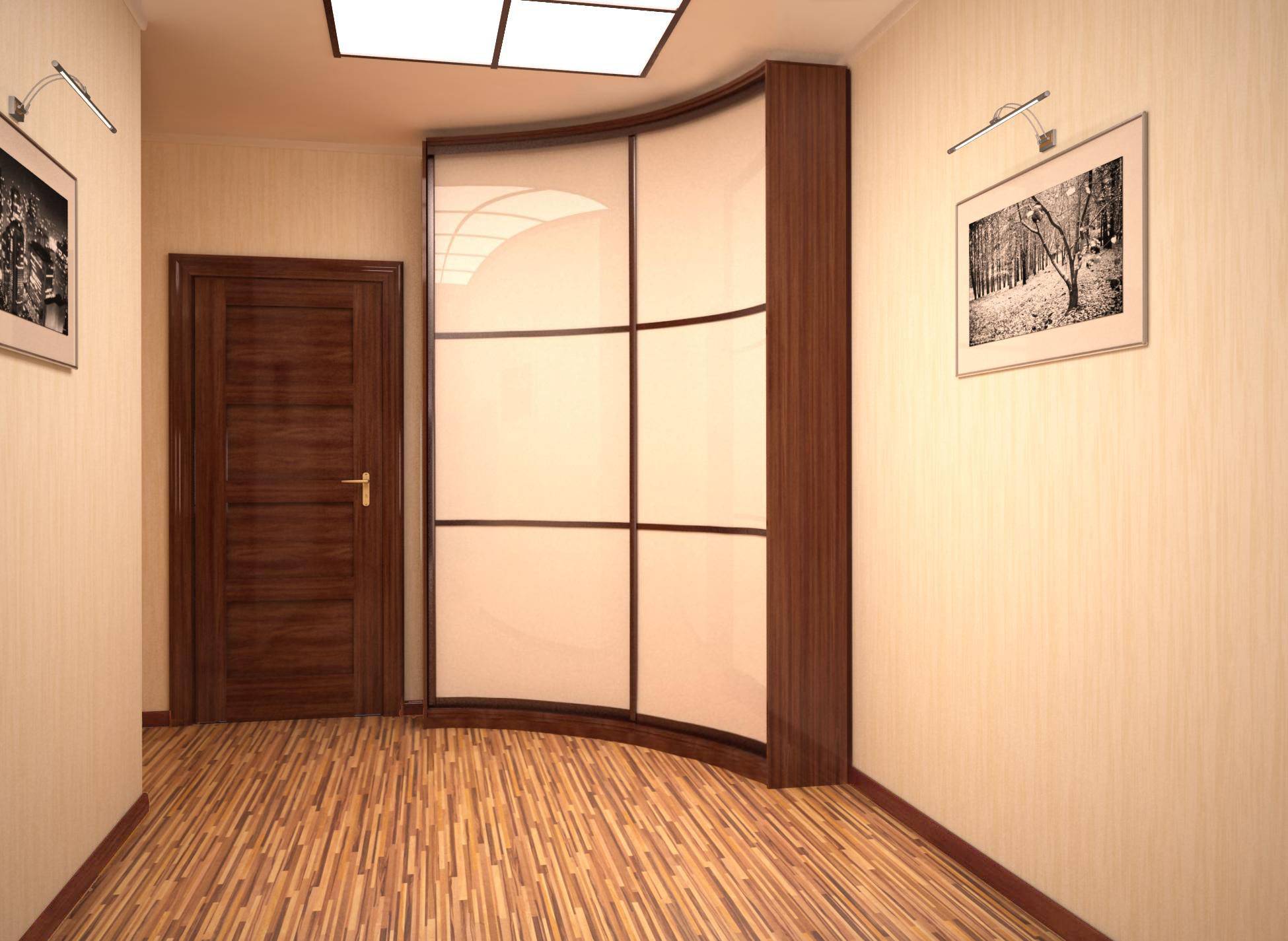 Armoire concave dans le couloir