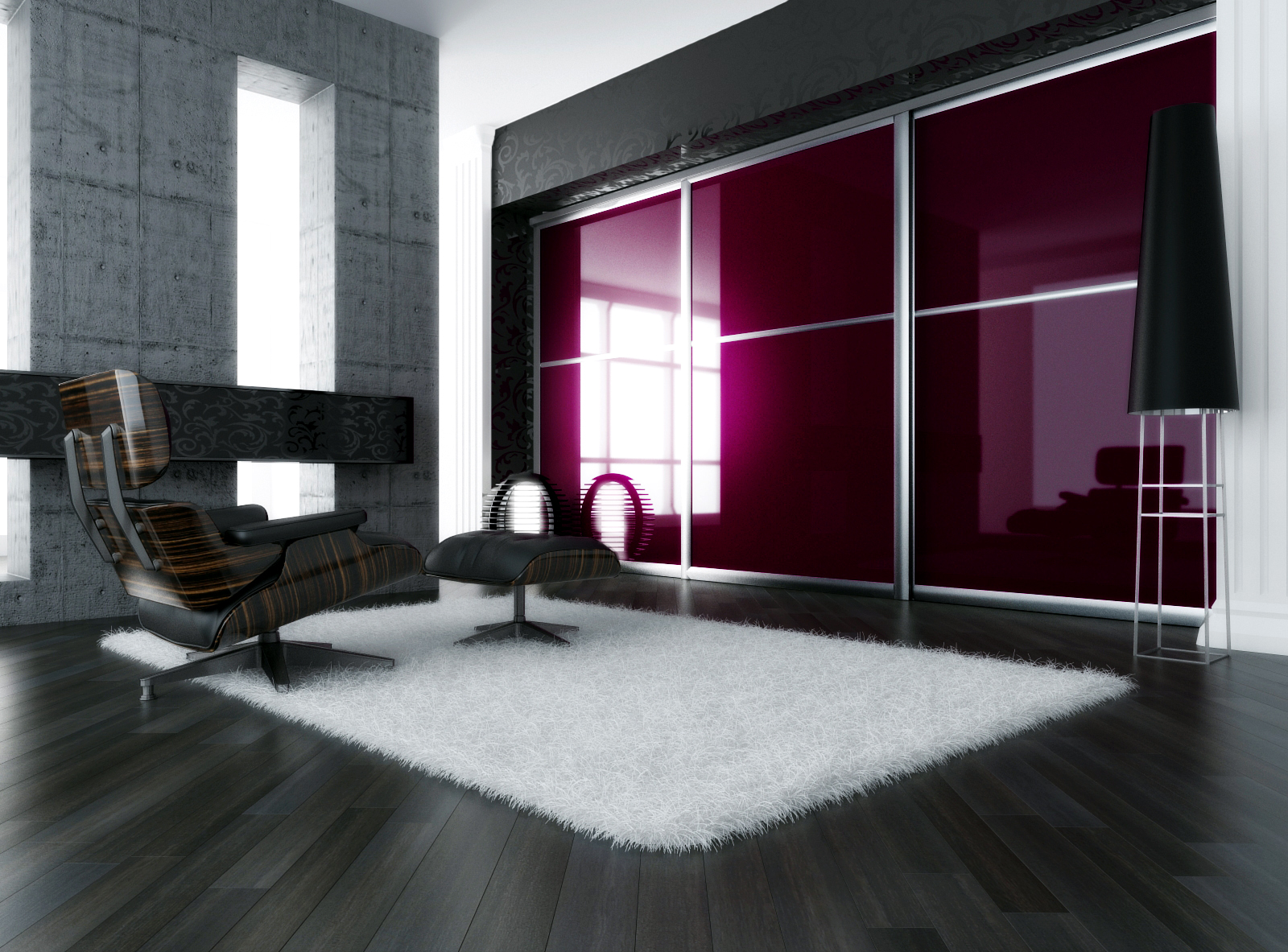 Accent brillant sous la forme d'une armoire