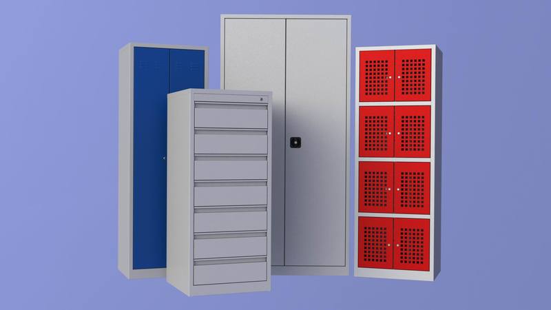 Façades d'armoires métalliques