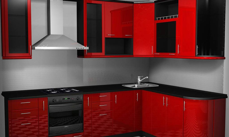 Cuisines en MDF avec film PVC