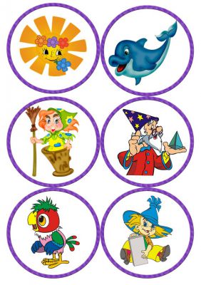 Personnages de dessins animés pour casiers