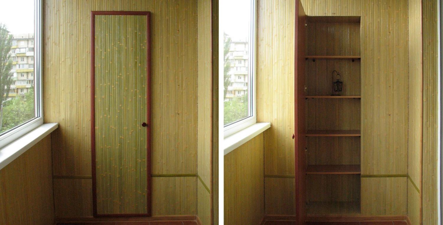 Armoire sur une loggia en MDF