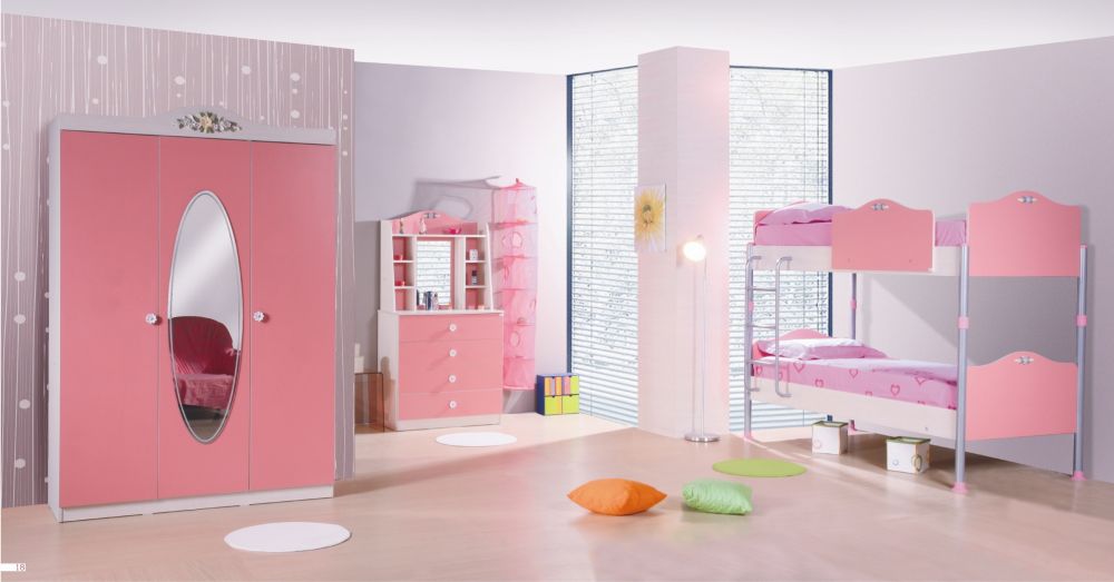 Armoire avec miroir rond