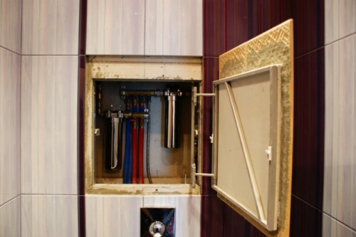 Armoire de plomberie en plastique miroir