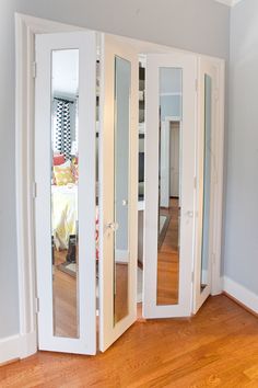 Accordéon porte miroir
