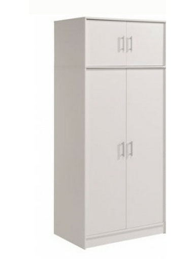 Armoire blanche avec mezzanine