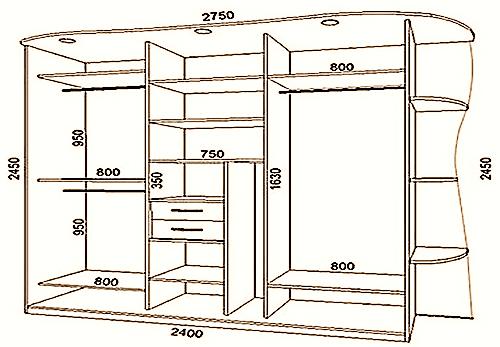 Grande armoire avec dimensions