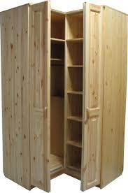 Armoire d'angle en bois