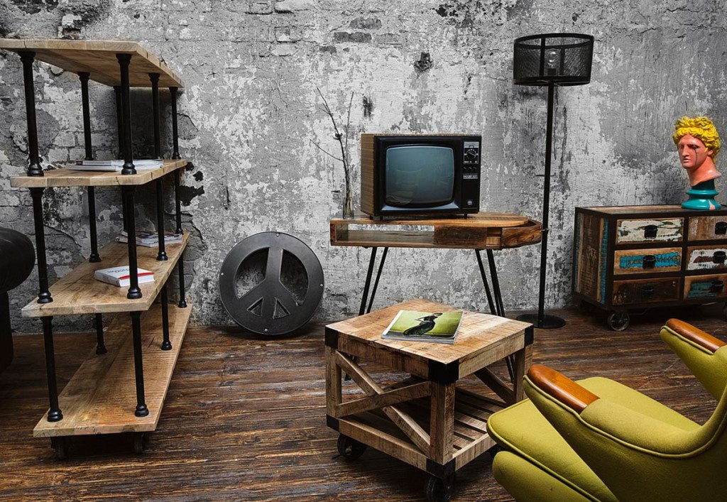 Mobilier design dans le style loft