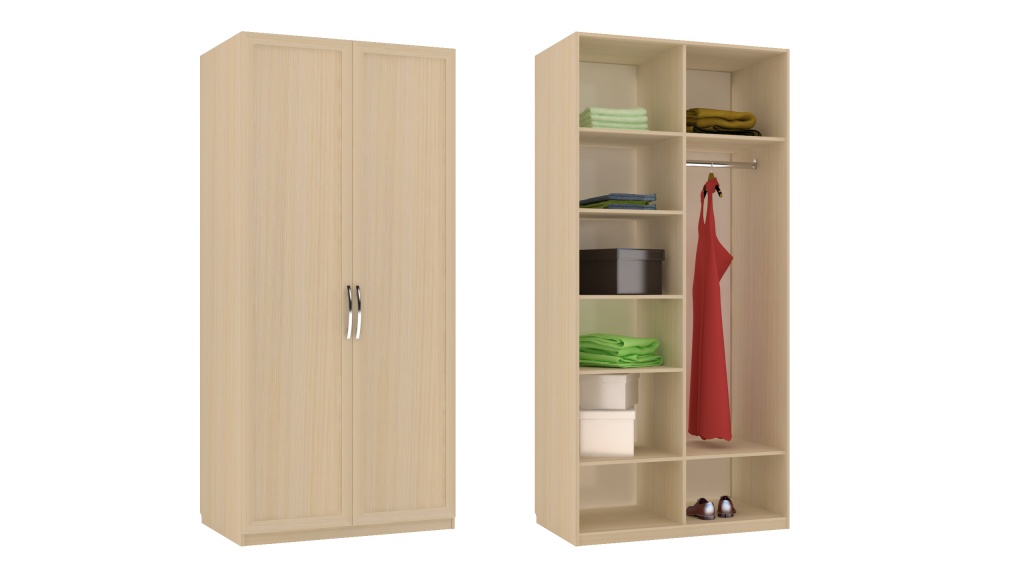 Armoire battante à deux portes