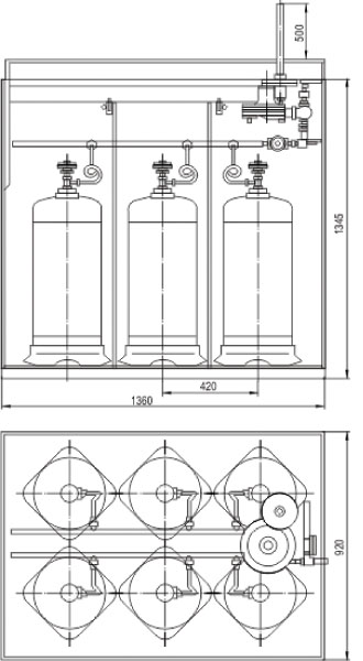 Tailles de boîte de bricolage pour bouteille de gaz