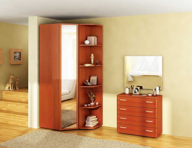 Nous plaçons une armoire d'angle