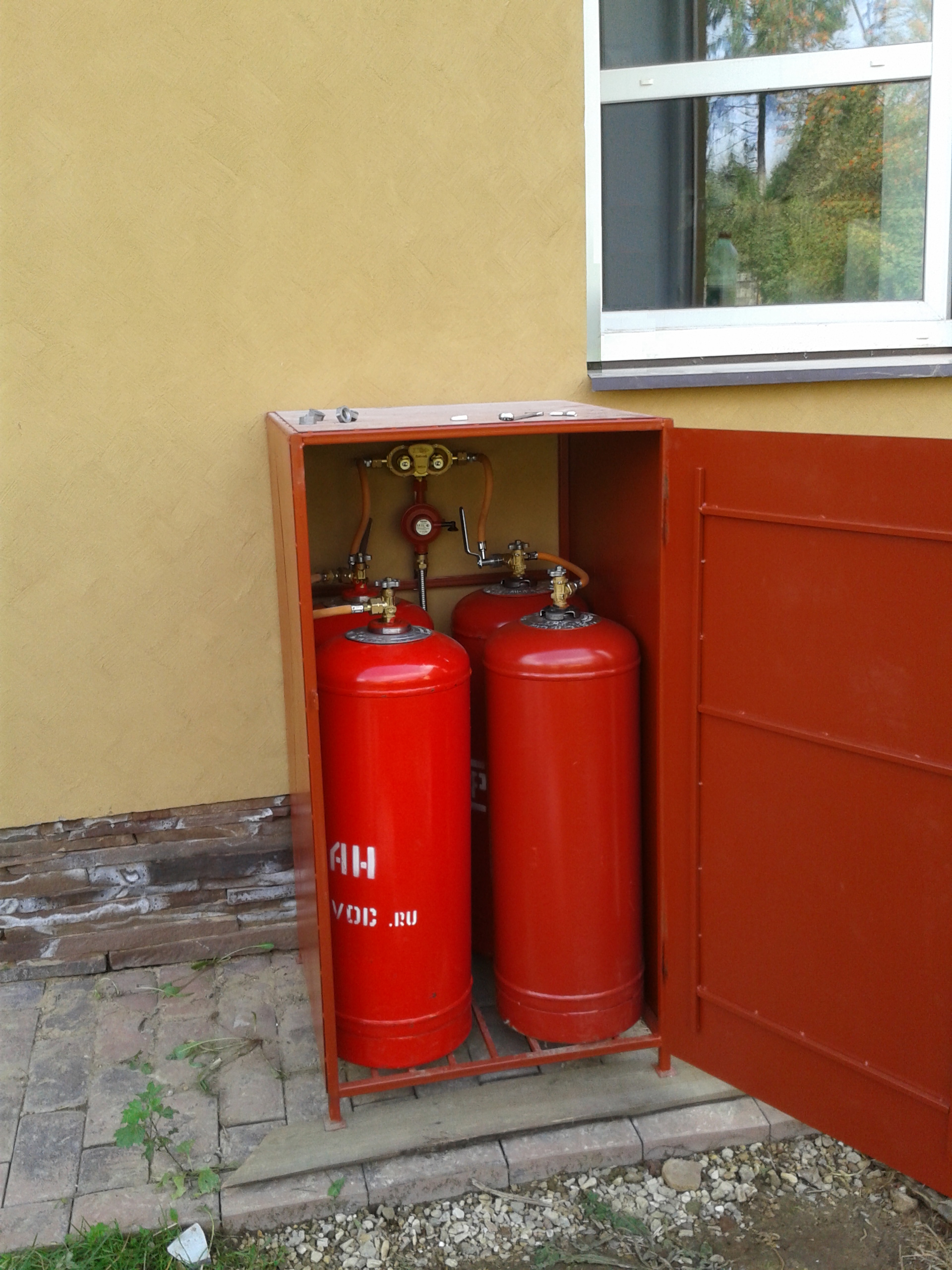 Armoire à bouteilles de gaz de rue à faire soi-même