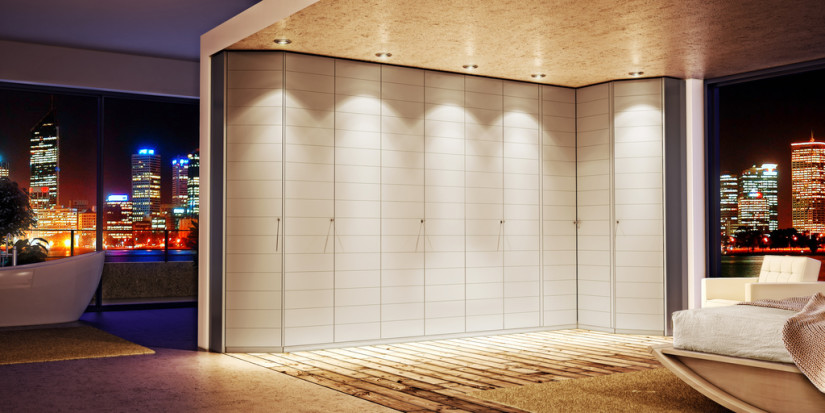 Armoire d'angle élégante