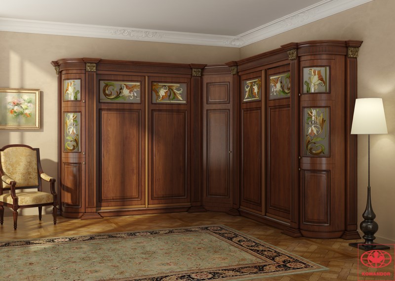 Meubles en bois d'angle