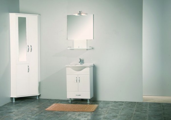 Armoire d'angle au sol
