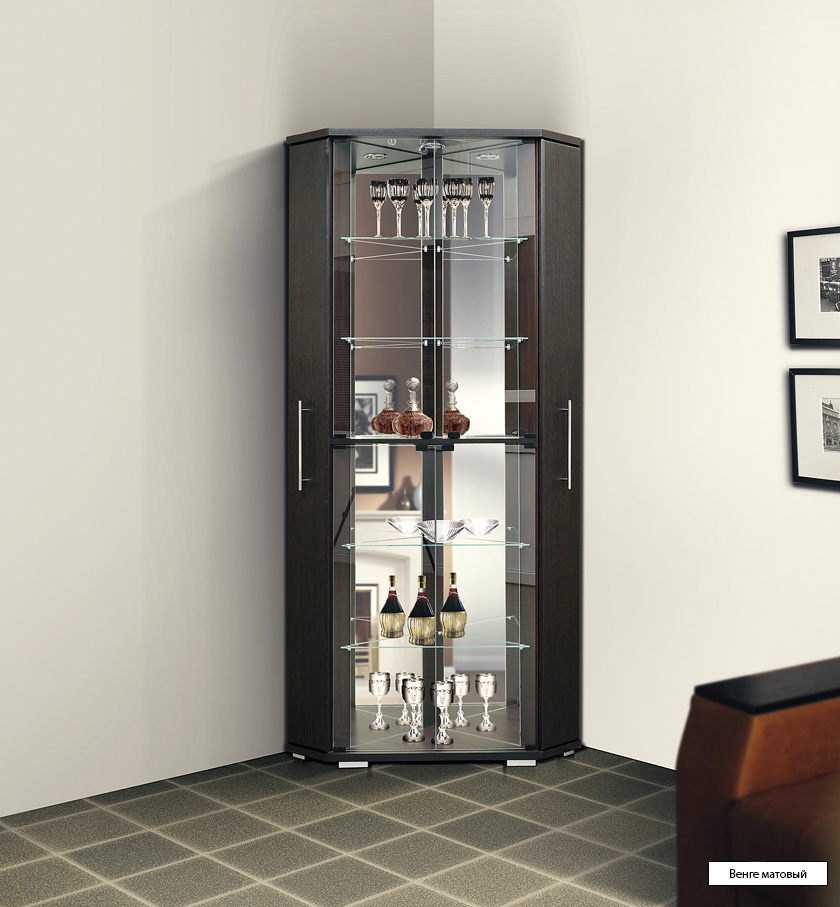 Vitrine d'angle