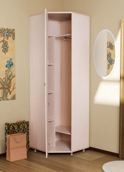 Armoire d'angle étroite