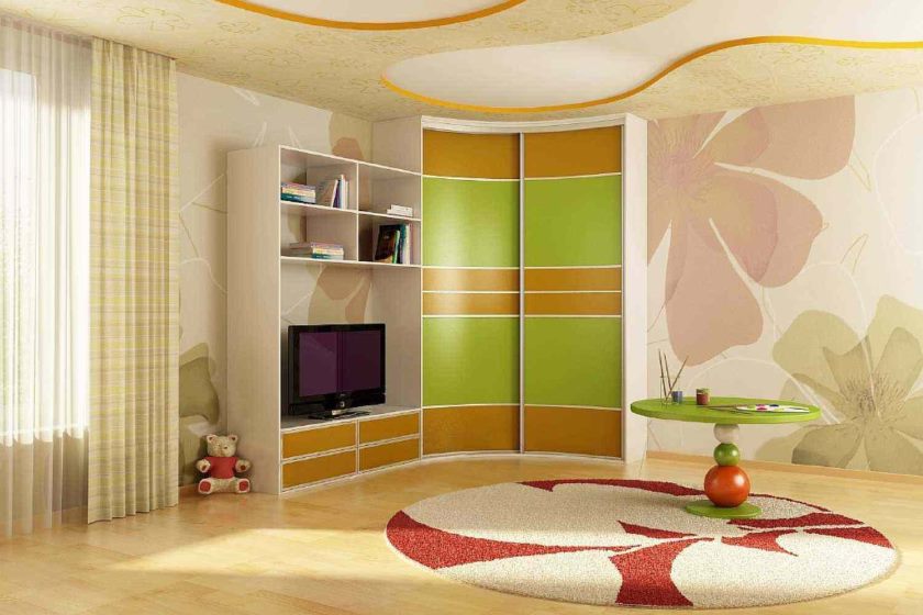 Armoire lumineuse d'angle