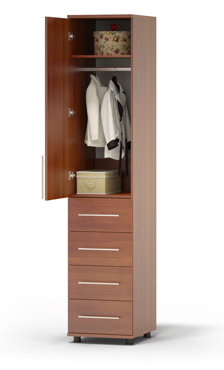 Armoire étroite avec tiroirs