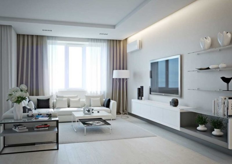 Chambre lumineuse blanche