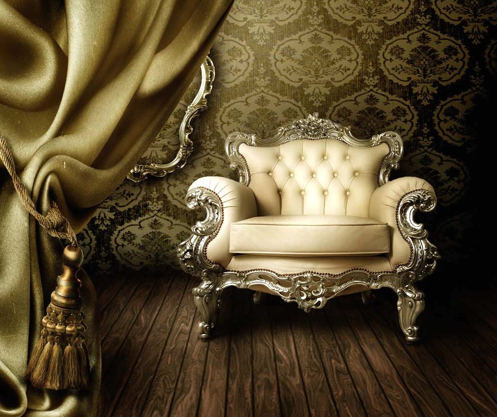 Fauteuil home chic blanc