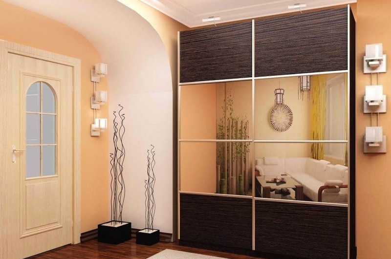Armoire deux portes avec miroir