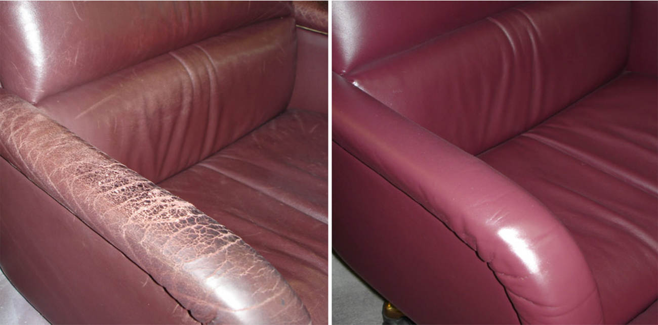 L'effet du cuir liquide pour les meubles