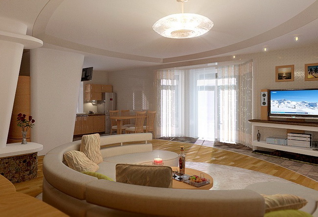 Salon aux couleurs vives