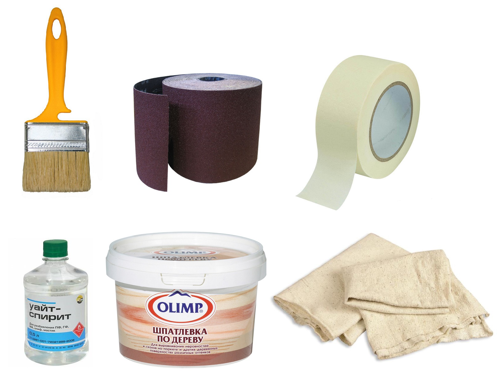 Outils et matériaux pour la restauration de meubles