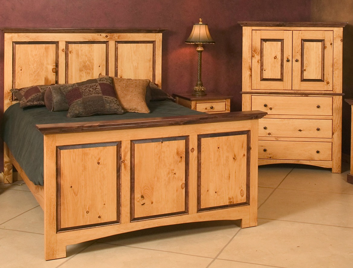 Lit et commode