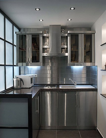 Façades métalliques adaptées aux cuisines