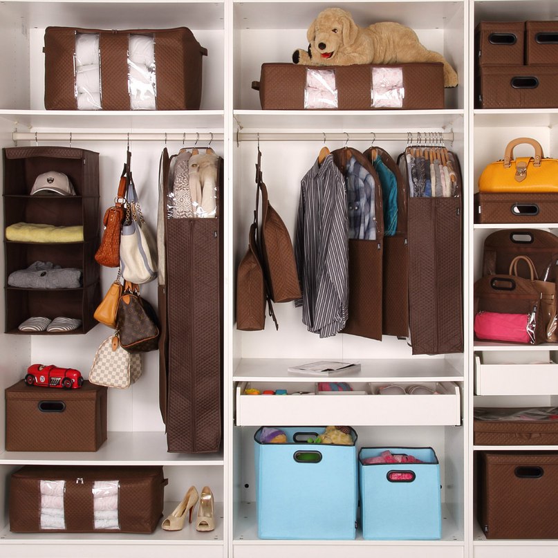 Organisation de l'espace dans le placard