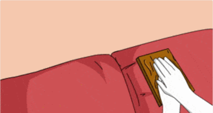 Collez le patch sur la surface du rembourrage