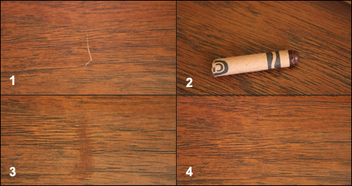L'utilisation d'un crayon pour meubles