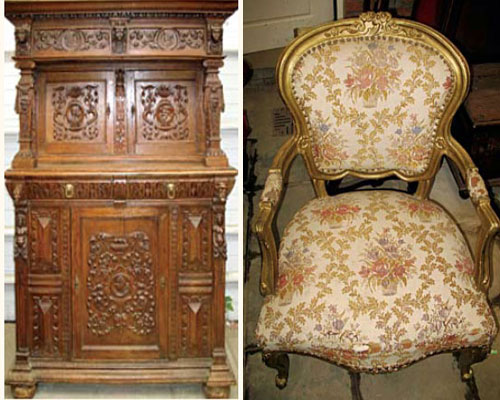 Exemples de meubles anciens