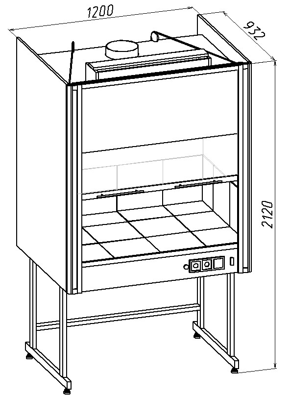 Armoire de soufflage pour ventilation par aspiration