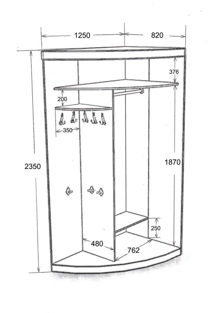 Dimensions de l'armoire