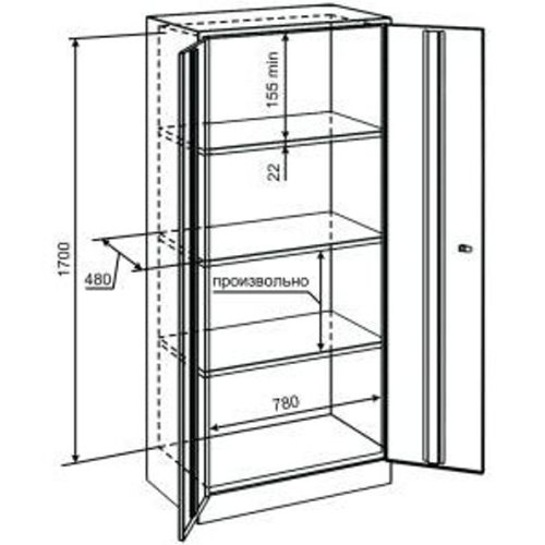 Dimensions de l'armoire