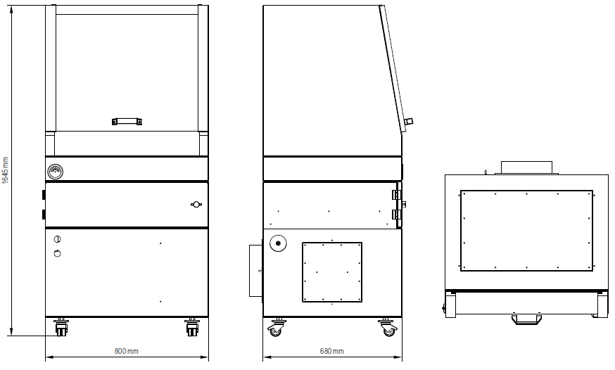 Dimensions des hottes