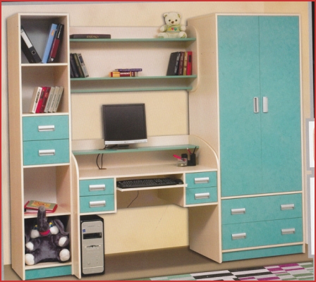 Armoire turquoise